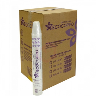 Copo - EcoCopo 200ml transp./ cx 2.500 unid