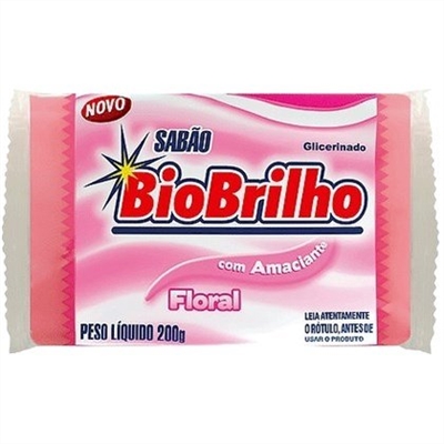 Sabão Glicerinado - BioBrilho com Amaciante Floral 200g